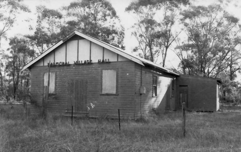 Balmoral Village hall after being rebuilt, 1939