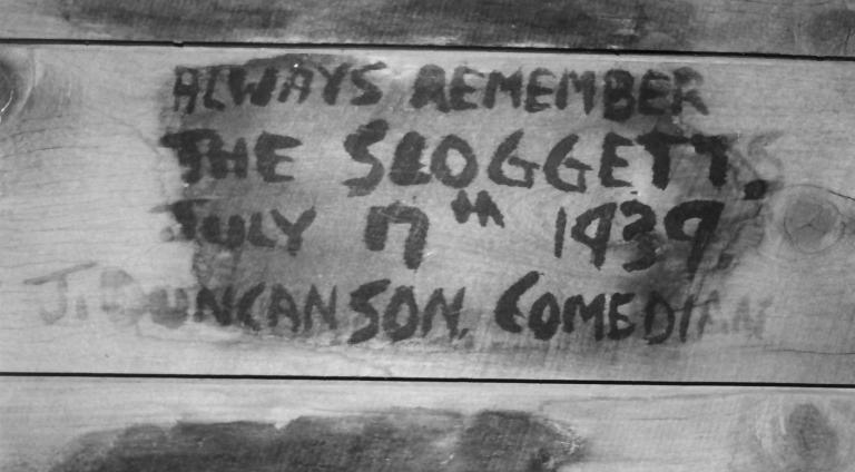 Sloggetts; A popular local act in the 1930s visiting the hall when new
